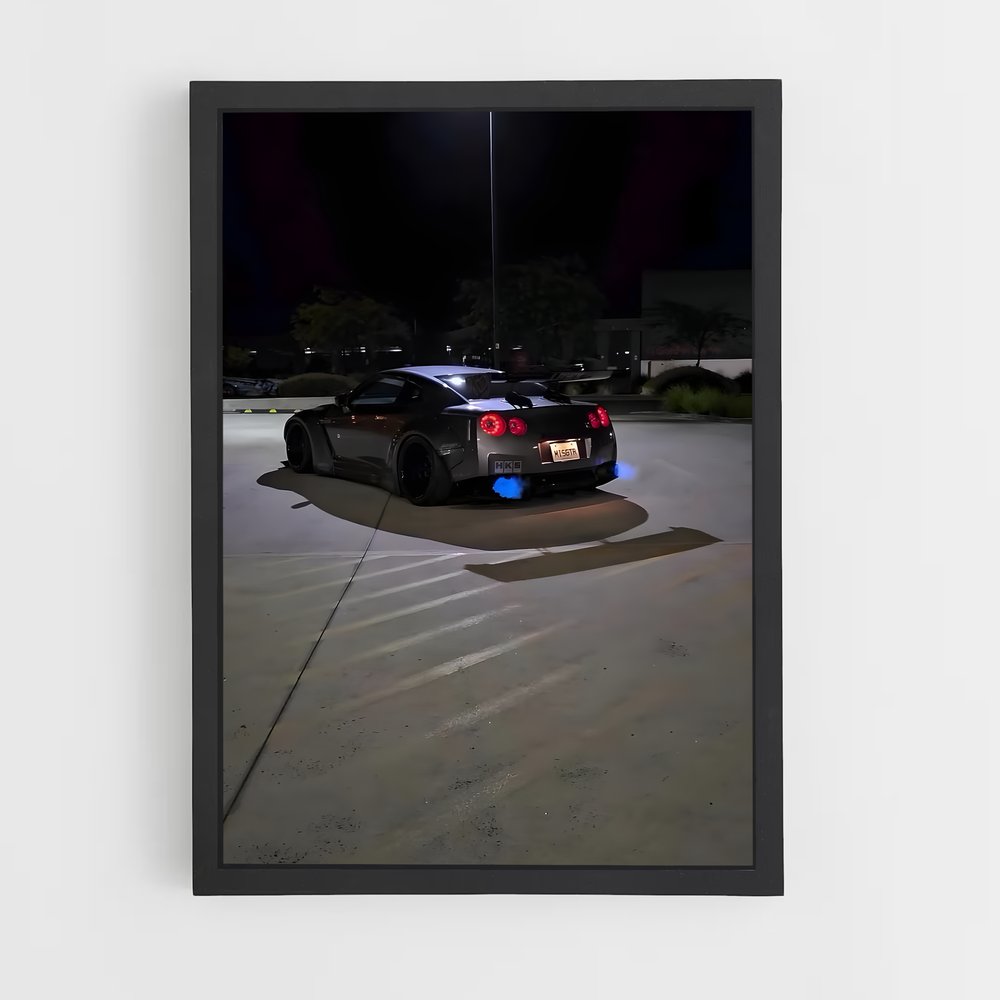 Poster élégance Gt-r r – affiche Nissan (vue 2)